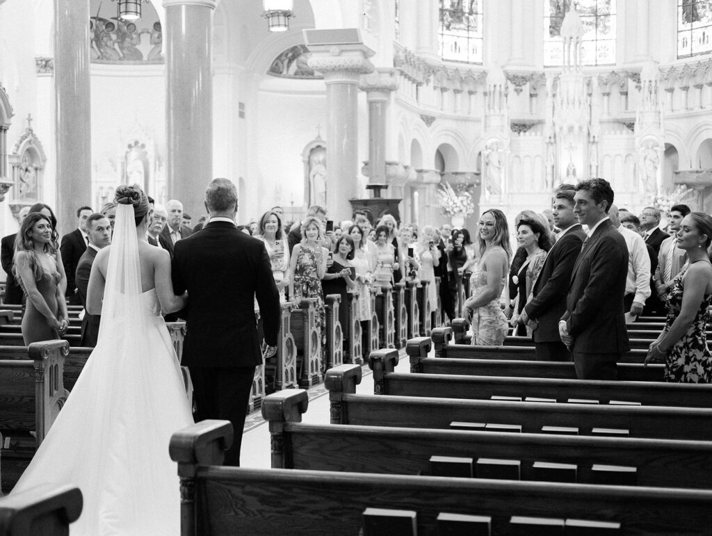 Sacred Heart Catholic Church Tampa wedding processional